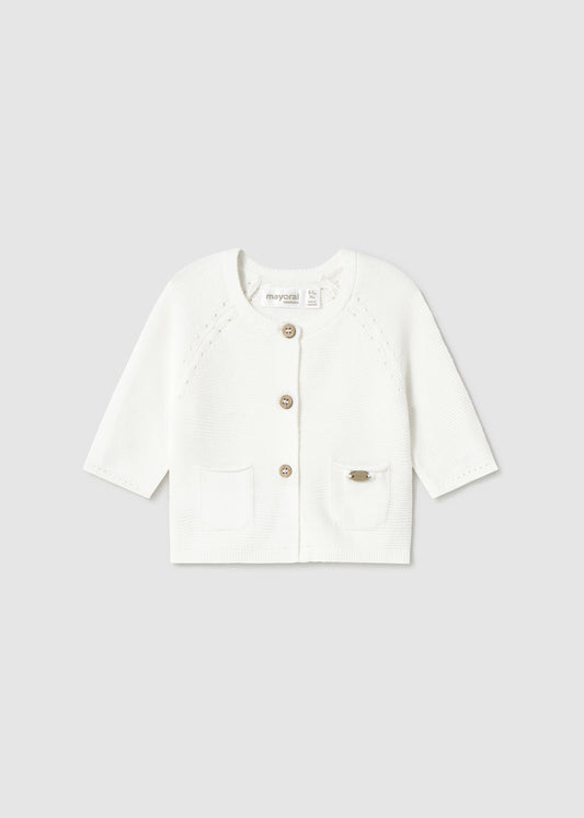 CHALECO NIÑA BLANCO NATURAL MAYORAL