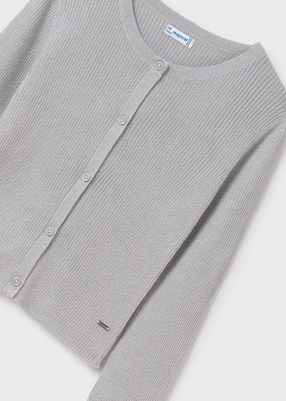 CHALECO NIÑA BRILLOS PLATA MAYORAL