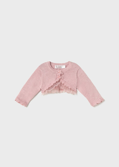 CHALECO NIÑA BOLERO ROSADO MAYORAL