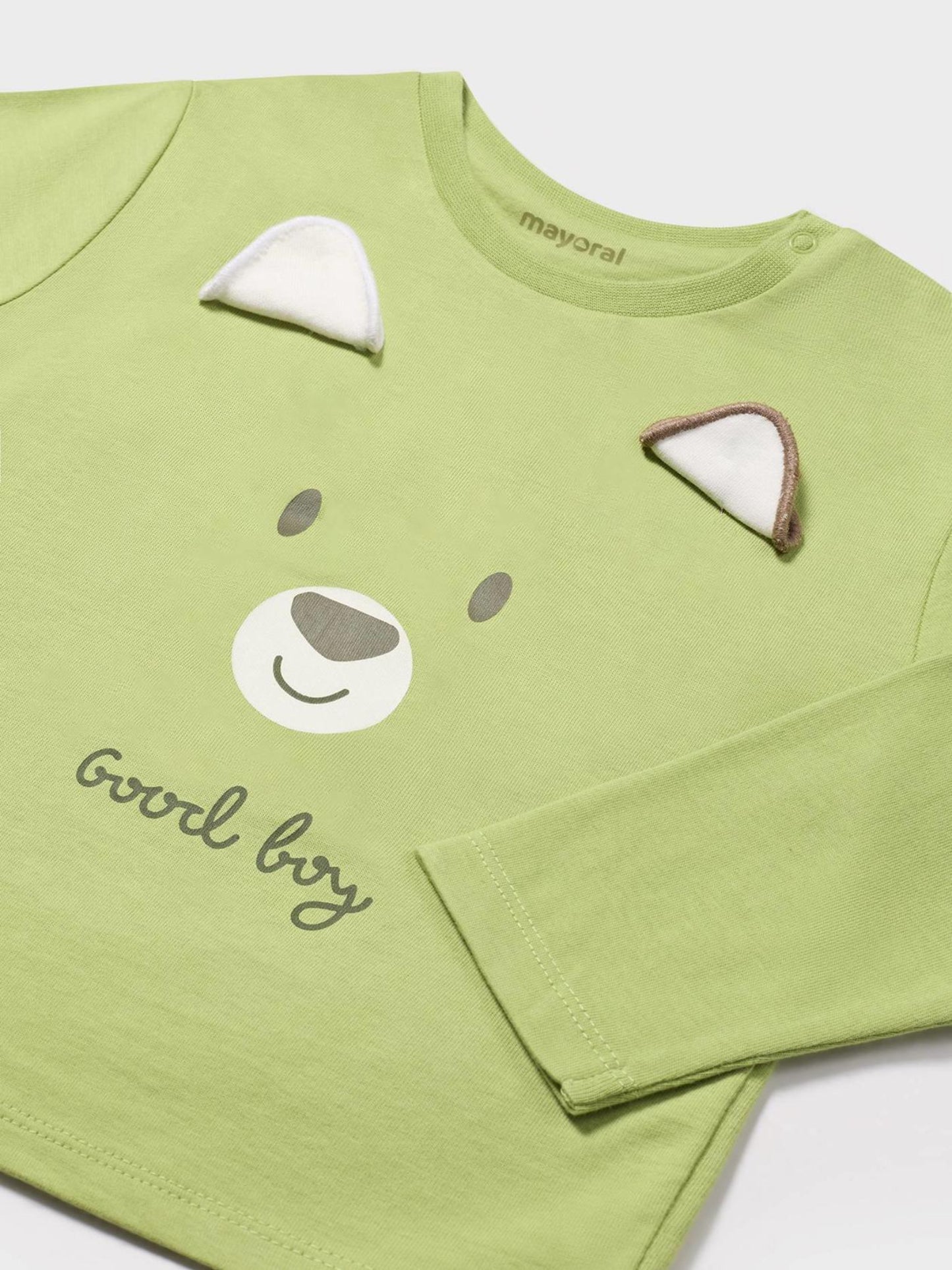 POLERA NIÑO PERRITO VERDE HELECHO MAYORAL