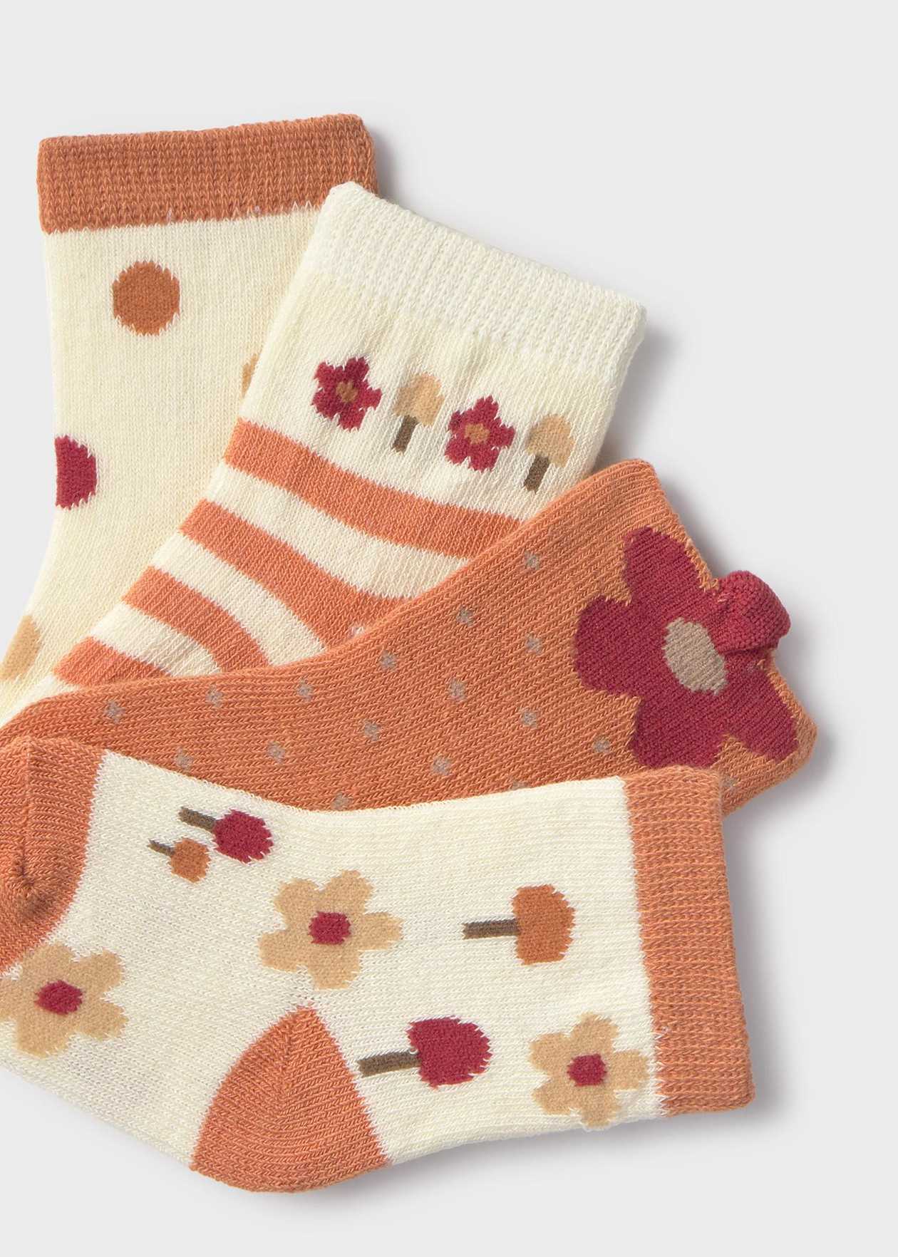 SET CALCETINES NIÑA 4 PARES CANELA MAYORAL
