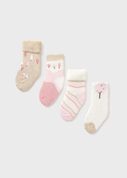 SET CALCETINES NIÑA 4 PARES ROSA MAYORAL