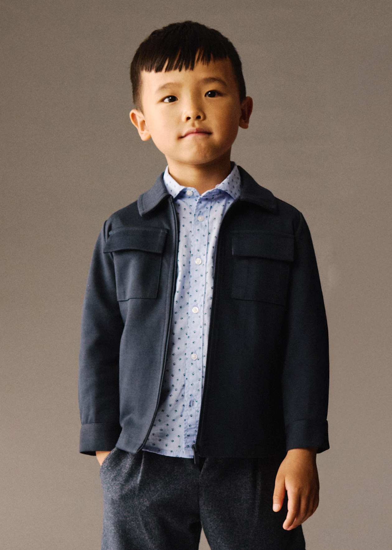 SOBRECAMISA NIÑO INTERLOOK MARINO MAYORAL