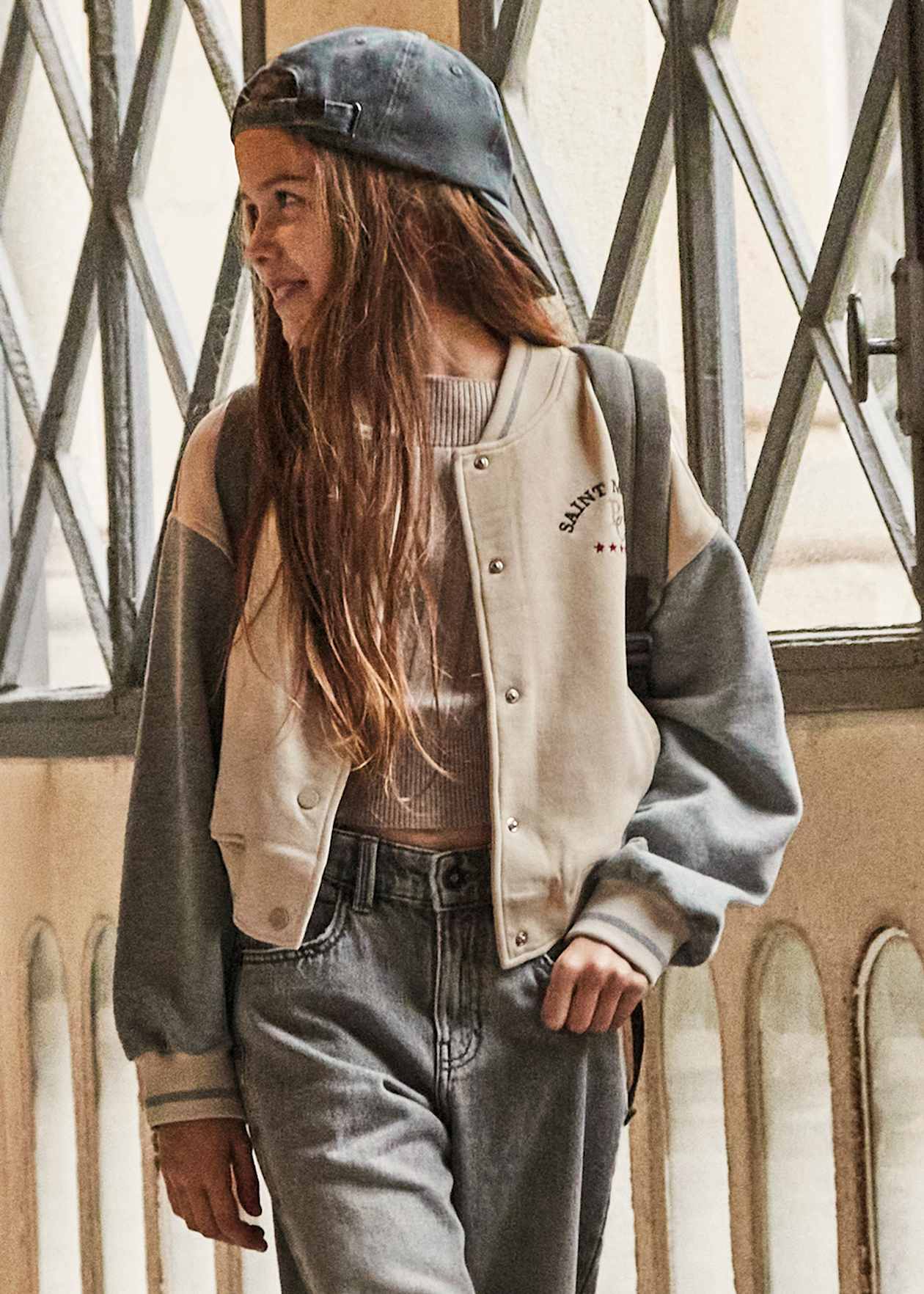 CHAQUETA NIÑA BOMBER ARENA MAYORAL