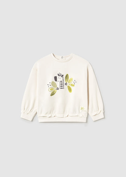 POLERON NIÑA JIRAFA CRUDO MAYORAL