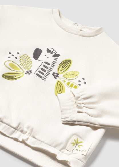 POLERON NIÑA JIRAFA CRUDO MAYORAL