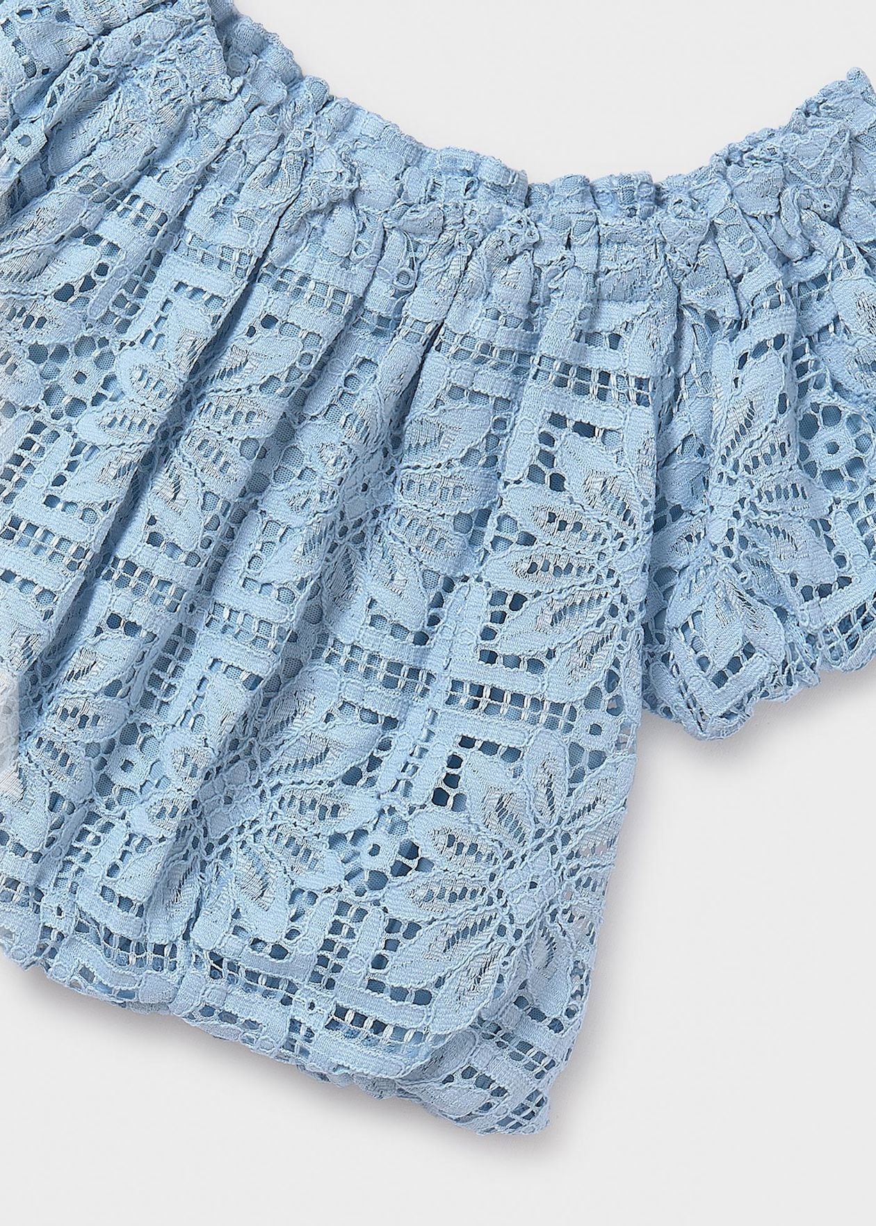 POLERA NIÑA ENCAJE LAGO MAYORAL