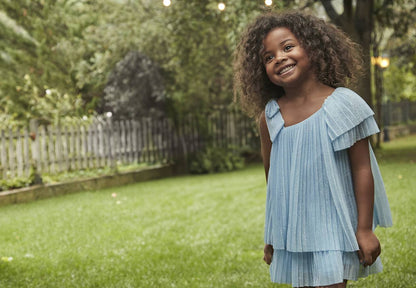 VESTIDO NIÑA PLISADO PUNTO CIELO MAYORAL
