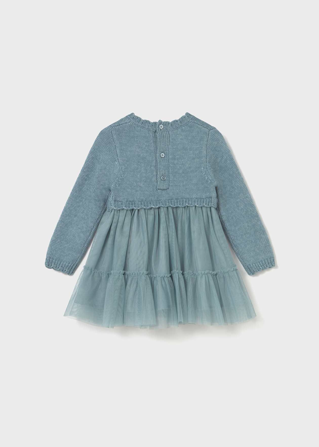 VESTIDO NIÑA COMBINADO TRICOT BLUE MAYORAL