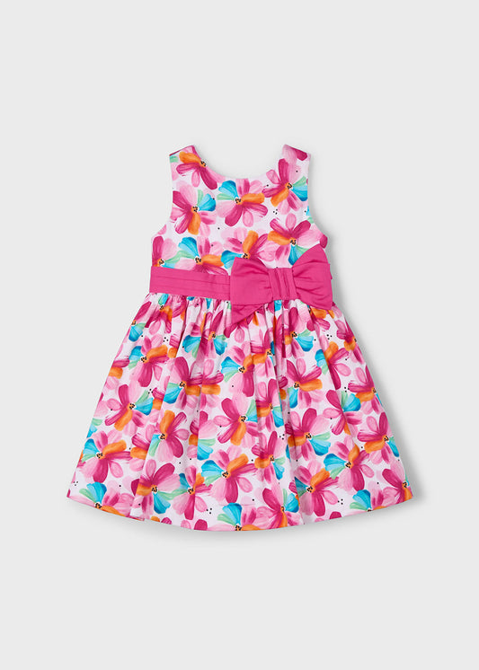 VESTIDO NIÑA ESTAMPADO MAGENTA MAYORAL
