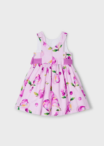 VESTIDO NIÑA ESTAMPADO MALVA MAYORAL