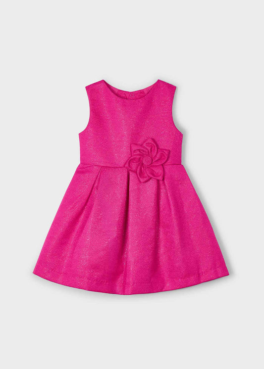 VESTIDO NIÑA BRILLO MAGENTA MAYORAL