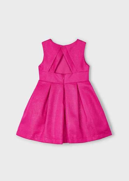 VESTIDO NIÑA BRILLO MAGENTA MAYORAL