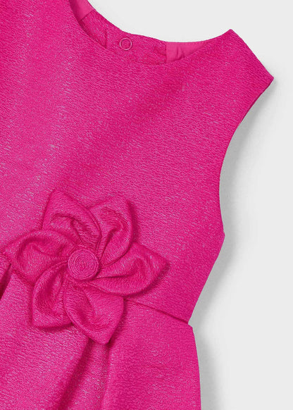 VESTIDO NIÑA BRILLO MAGENTA MAYORAL