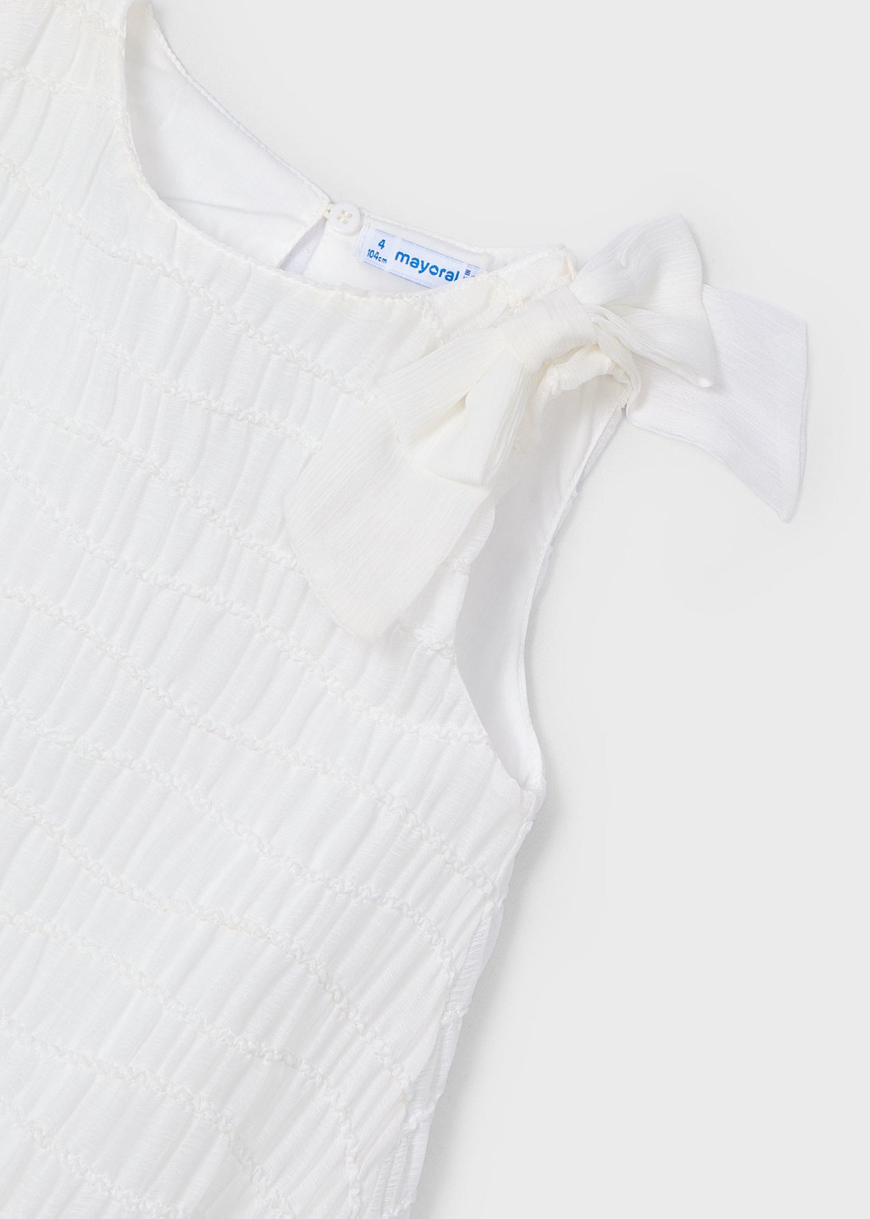 VESTIDO NIÑO GLOBO CRUDO MAYORAL