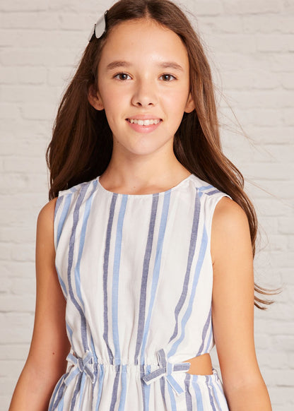 VESTIDO NIÑA RAYAS OCEANO MAYORAL
