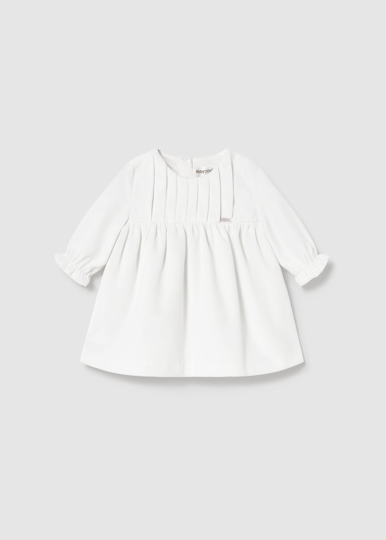 VESTIDO NIÑA TERCIOPELO CRUDO MAYORAL