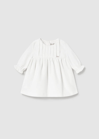 VESTIDO NIÑA TERCIOPELO CRUDO MAYORAL