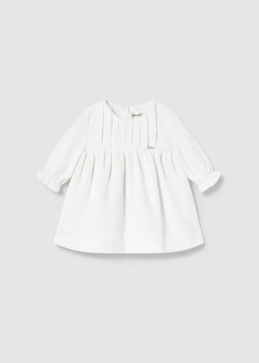 VESTIDO NIÑA TERCIOPELO CRUDO MAYORAL