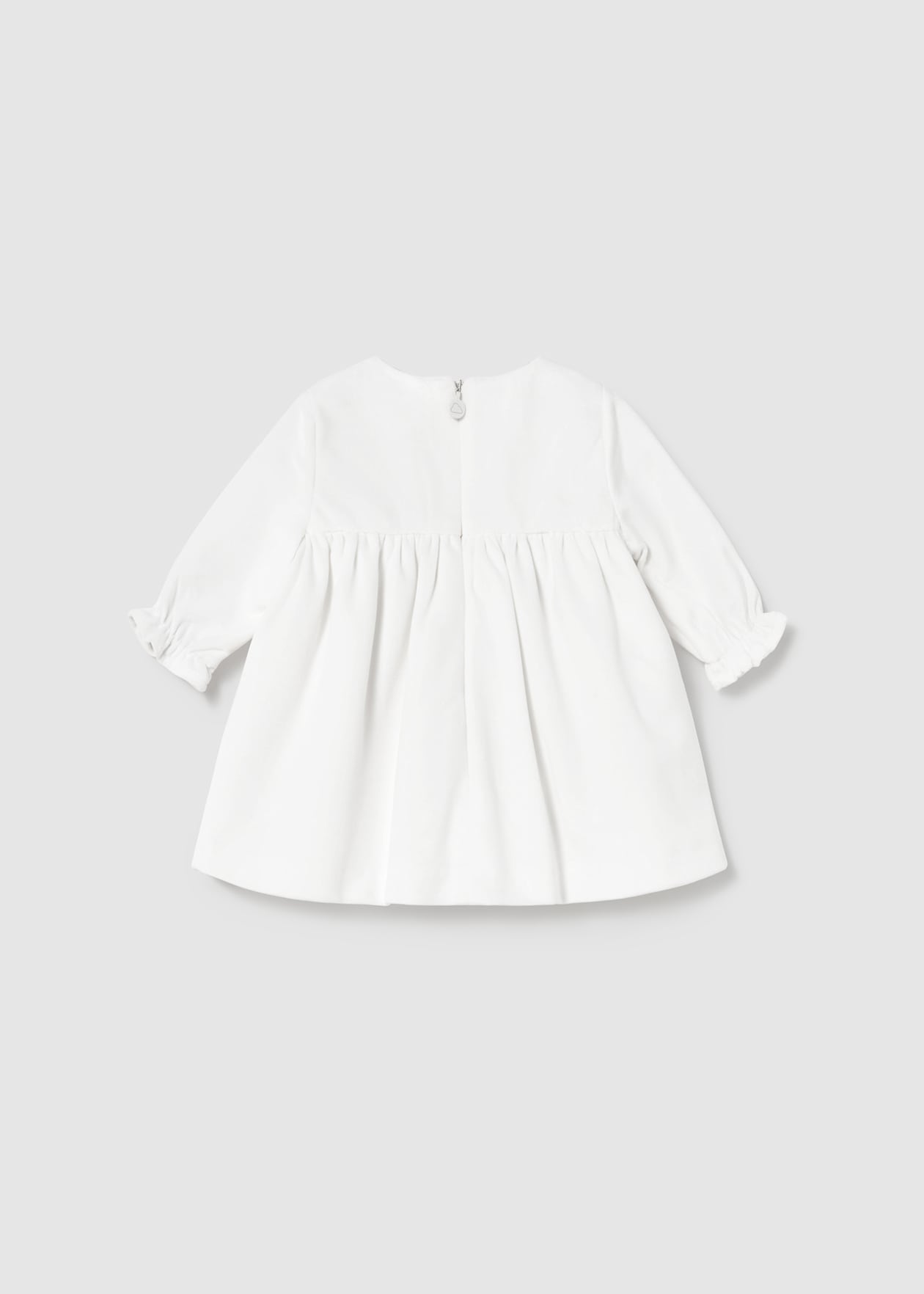VESTIDO NIÑA TERCIOPELO CRUDO MAYORAL