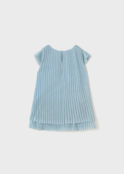 VESTIDO NIÑA TUL PLISADO CIELO MAYORAL