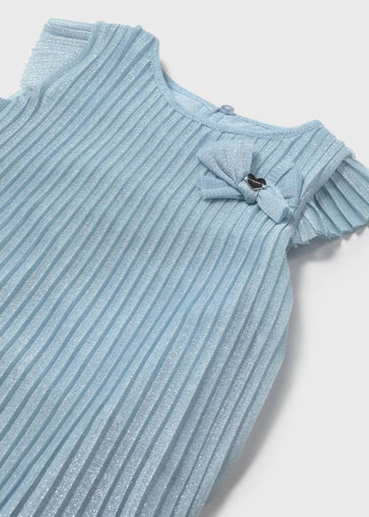 VESTIDO NIÑA TUL PLISADO CIELO MAYORAL