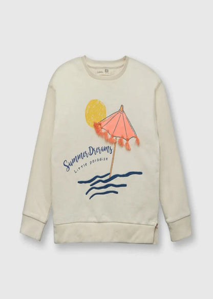 POLERON NIÑA CERRADO CRUDO